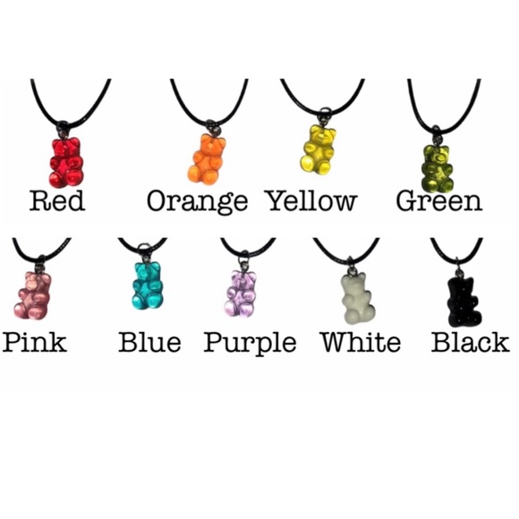 Jewelry - (1PC) GUMMY BEAR NECKLACE - Pick The Color